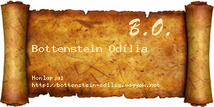 Bottenstein Odília névjegykártya